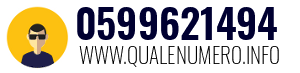 Numero di telefono 0599621494 0599621494