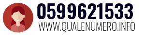Numero di telefono 0599621533 0599621533