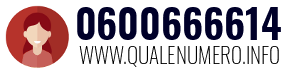 Numero di telefono 0600666614 0600666614