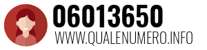 Numero di telefono 06013650 06013650