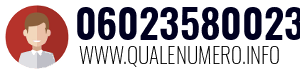 Numero di telefono 06023580023 06023580023