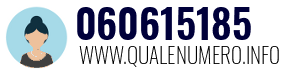 Numero di telefono 060615185 060615185