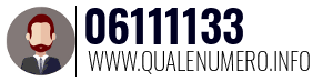 Numero di telefono 06111133 06111133