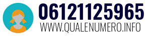 Numero di telefono 06121125965 06121125965