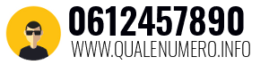 Numero di telefono 0612457890 0612457890