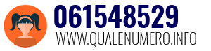 Numero di telefono 061548529 061548529