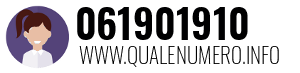 Numero di telefono 061901910 061901910