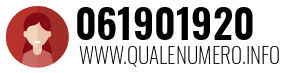 Numero di telefono 061901920 061901920