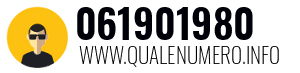 Numero di telefono 061901980 061901980