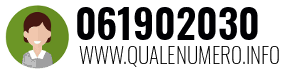 Numero di telefono 061902030 061902030
