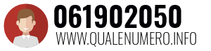 Numero di telefono 061902050 061902050