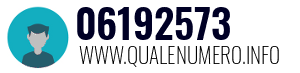 Numero di telefono 06192573 06192573