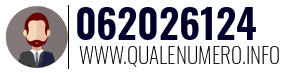 Numero di telefono 062026124 062026124