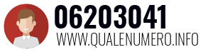 Numero di telefono 06203041 06203041