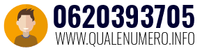 Numero di telefono 0620393705 0620393705
