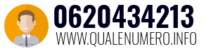 Numero di telefono 0620434213 0620434213