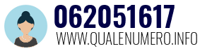 Numero di telefono 062051617 062051617