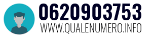 Numero di telefono 0620903753 0620903753