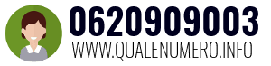 Numero di telefono 0620909003 0620909003