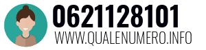 Numero di telefono 0621128101 0621128101