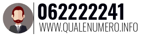 Numero di telefono 062222241 062222241