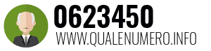 Numero di telefono 0623450 0623450