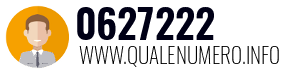 Numero di telefono 0627222 0627222