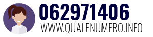 Numero di telefono 062971406 062971406