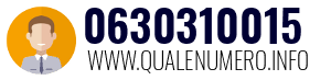 Numero di telefono 0630310015 0630310015