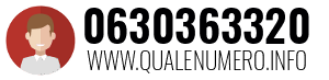 Numero di telefono 0630363320 0630363320