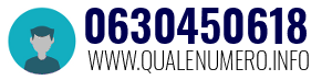 Numero di telefono 0630450618 0630450618