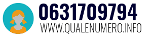 Numero di telefono 0631709794 0631709794