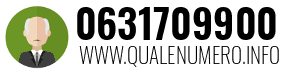 Numero di telefono 0631709900 0631709900