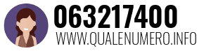 Numero di telefono 063217400 063217400