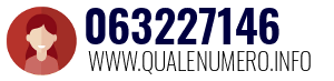 Numero di telefono 063227146 063227146