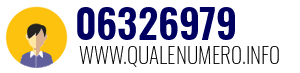 Numero di telefono 06326979 06326979