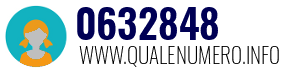 Numero di telefono 0632848 0632848