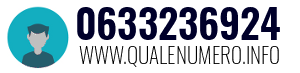 Numero di telefono 0633236924 0633236924