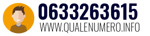 Numero di telefono 0633263615 0633263615