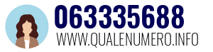 Numero di telefono 063335688 063335688
