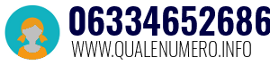 Numero di telefono 06334652686 06334652686