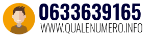 Numero di telefono 0633639165 0633639165