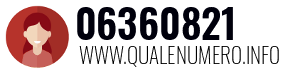 Numero di telefono 06360821 06360821