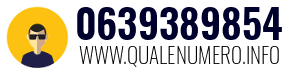 Numero di telefono 0639389854 0639389854