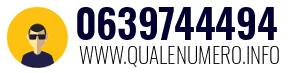 Numero di telefono 0639744494 0639744494