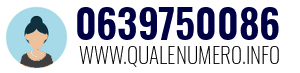 Numero di telefono 0639750086 0639750086