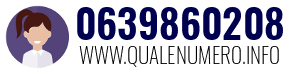 Numero di telefono 0639860208 0639860208
