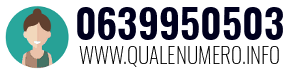 Numero di telefono 0639950503 0639950503