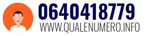 Numero di telefono 0640418779 0640418779
