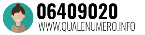 Numero di telefono 06409020 06409020